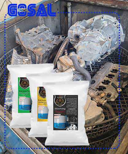 شستشوی قطعات صنعتی با پودر گسل